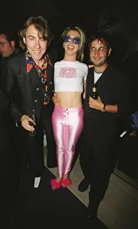 Tamara beckwith with jonathan ross tv presenter and david baddiel comedian at the after