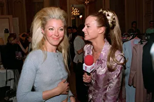 Tamara Beckwith TV Presenter April 98 Being intervied by live tv