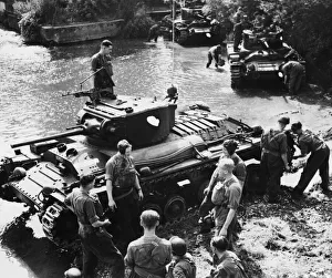 01451 Prints: The Tank, Infantry, Mk III, Valentine was an infantry tank produced in the United Kingdom