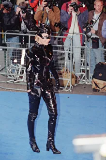 Tara Palmer-Tomkinson arriving at Elton Johns 50th birthday party at Hammersmith
