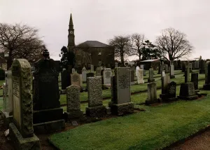 Grave Prints: Tarbolton Church cemetery graveyard where John Martin had worked as a gravedigger for