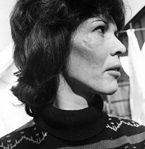 Tattoo Prints: Tattooed housewives of Coventry. Mona O Brien shows the scar on her face where she