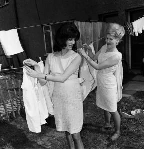 01226 Prints: Tattooed housewives of Coventry. Mrs Dorothy Randall (left) and Mrs Christina O