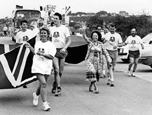 Somerset Prints: A team of German amateur runners completed their town twinning exercise the hard way