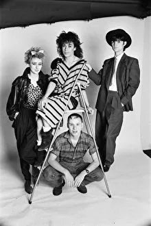 01194 Prints: The team of presenters for the new television show The Tube, Muriel Gray