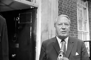 00056 Prints: Ted Heath arrives at no 10. The new Prime Minister arriving at No 10 Downing Street for
