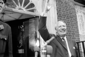 Ted Heath arrives at no 10. The new Prime Minister arriving at No 10 Downing Street for