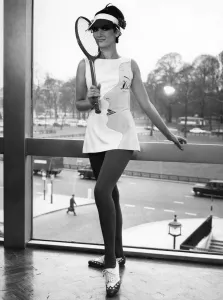 Teddy Tinlings international trend-setting collection of tennis wear for 1967 brings