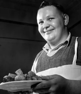 Plate Prints: Teenager Raymond Howitt who was selected for the Fat Boy of Peckham in the Rochester