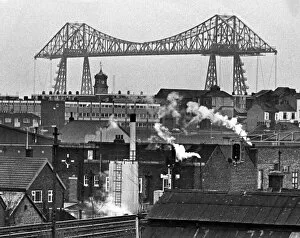 Images Dated 8th January 1980: The Tees Transporter Bridge, Middlesbrough, 8th January 1980