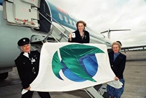 Images Dated 15th April 1994: Teesside Airport authority have a new logo to celebrate the 30th Anniversary of