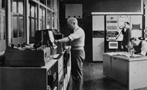 00096 Prints: The Telephoto room at the Daily Mirror Holborn offices in central London