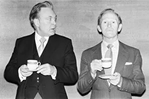 Images Dated 12th March 1978: Two television butlers, Donald Sinden (left) Robert'in LWTs 'Two