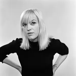 Television compere Annie Nightingale in the Daily Mirror studios. 12th September 1965