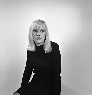 Television compere Annie Nightingale in the Daily Mirror studios. 12th September 1965