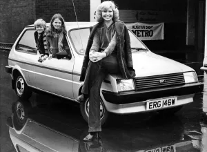 Broadcaster Prints: Television presenter Cathy Secker with her children David and Jayne. 2nd November 1980