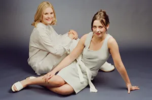 Television presenter Jenni Falconer with friend Vicki Simpson. 24th July 1996