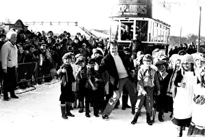 The television programme Saturday Superstore and Keith Chegwin visits Beamish Museum