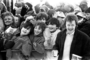 The television programme Saturday Superstore and Keith Chegwin visits Beamish Museum