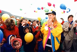 Television star Anneka Rice yesterday launched a 366-day countdown to next year