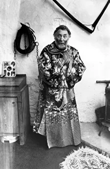 Animated Prints: Televison presenter Dr David Bellamy has taken to modelling Chinese opera costumes to