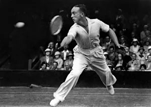 Tennis player Vivian McGrath in action at Wimbledon Championships