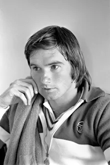 00070 Prints: Tennis star: Jimmy Connors seen here in the changing rooms at Wimbledon. June 1975