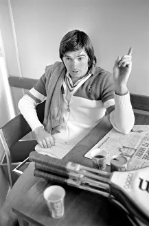 Tennis star: Jimmy Connors seen here in the changing rooms at Wimbledon. June 1975