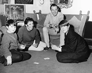Terence Alexander actor with his wife and their children Marcus aged 10