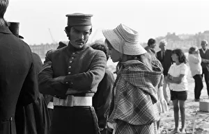Terence Stamp and Julie Christie on the set of Far from the Madding Crowd