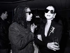 Terence Trent Darby pop singer meets TV presenter Magenta De Vine Magenta