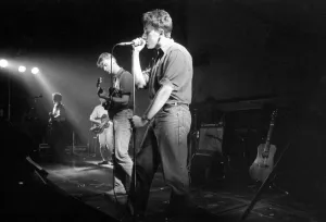 Terry Hall and The Colourfield performed on stage at Coventry Lanchester Polytechnic in