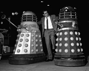Terry Nation with Daleks December 1964 Terry Nation Writer director, Producer