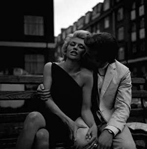 Engagement Prints: Terry ONeil May 1963 Photographer with girlfriend fiance Vera Day Actress after