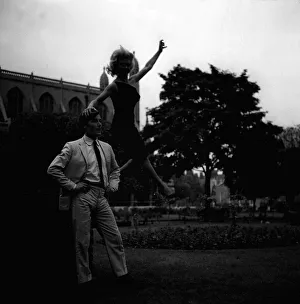 Terry ONeil May 1963 Photographer with girlfriend fiance Vera Day Actress after