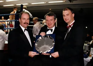 Promoter Prints: Terry Quinn Editor Daily Record St Andrews Sporting Club silver salver presented to