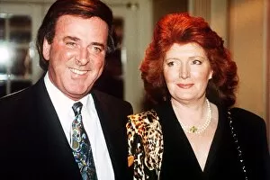 Images Dated 10th April 1991: Terry Wogan and his wife at the TV and Radio Awards dbase MSI