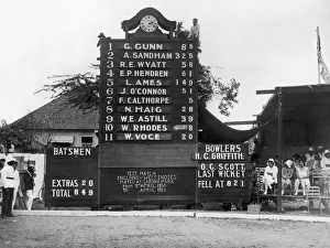 Test match between West Indies and England at Sabina Park in Kingston, Jamaica