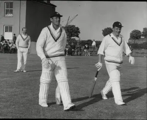 Historical Prints: Test stars in Hull - Geoff Boycott and Phil Sharpe go out to open Yorkshire
