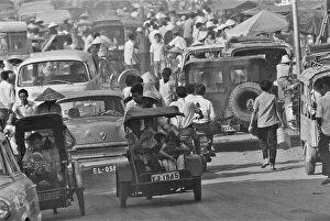 Images Dated 2nd February 1973: As Tet the Vietnamese New Year gets closer, it seems that the whole population of Saigon