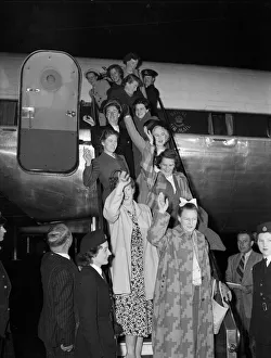 The last of the employees of the Anglo - Iranian Oil Company seen here arriving at London