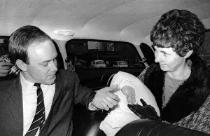 Births Prints: The last of the surviving Thorns sextuplets leaves the Birmingham Maternity Hospital
