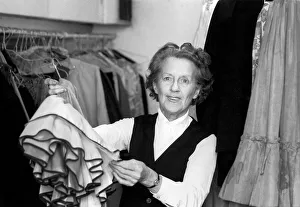 Theatre: Entertainment: Oh! Calcutta! Feature: Wardrobe Mistress Margo Martin checking
