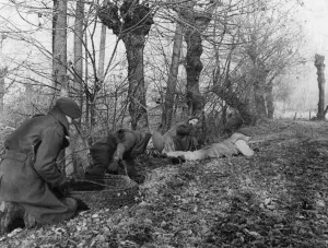 Holland Prints: Theres some wiring to be done... And here are seen men of 1 Battalion