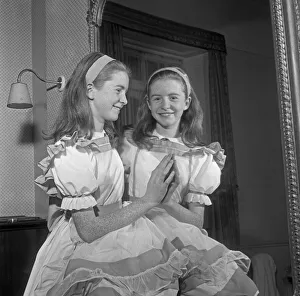 Thirteen year old Jane Asher seen here in her costume for the title role in