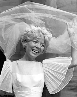 Thirty one year old Babs Beverley of the Beverley Sisters music group pictured on her