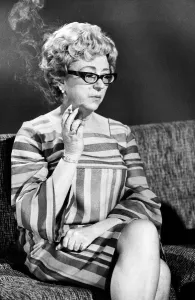 Thora Hird actress at an ABC TV talk show The magic box