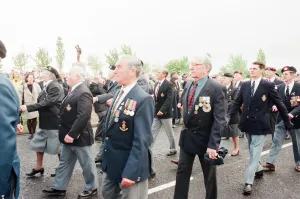 00671 Prints: Thornaby Aerodrome Memorial, Unveiling and service of dedication, Thornaby, 8th May 1997