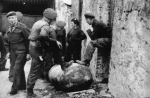 A two thousand pound unexploded bomb was discovered in the garden of a house at Belgrave