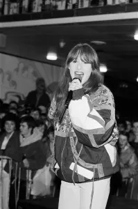 Thousands of young pop fans gather at the Bull Ring Shopping Centre for pop singer
